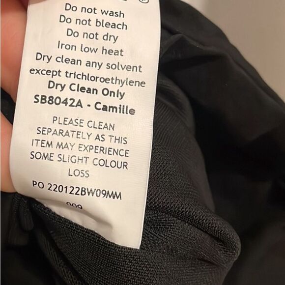 HOUSE OF CB 'Camille' Black Real Silk Cutout Mini Dress Size XS - Picture 15 of 15